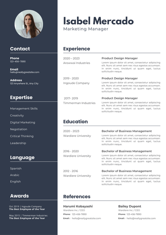 Minimalist CV Template for Graphic Designers | Editable Professional Resume - Trust Collection